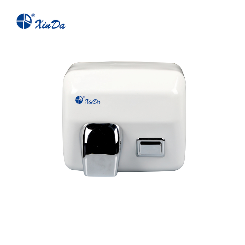 El secador de manos montado en la pared Xinda GSQ 250C Sensor de inducción infrarrojo automático de acero inoxidable blanco 