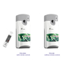El sensor de movimiento del inodoro XinDa PXQ288, ambientador automático con batería lcd, dispensador de Aerosol de Perfume montado en la pared