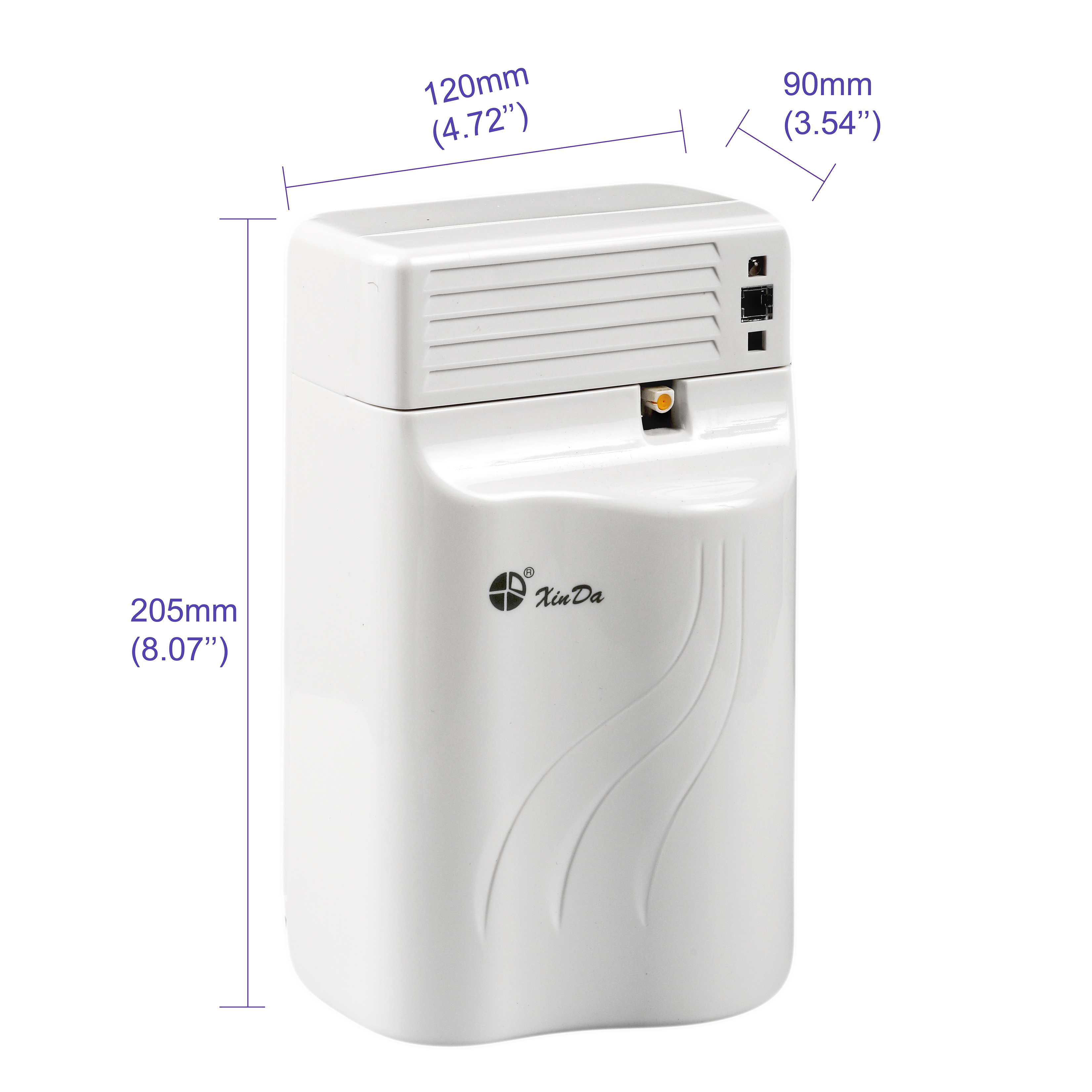 Dispensador de Perfume eléctrico con logotipo personalizado de alta calidad XinDa PXQ188B, ambientador automático para Hotel, dispensador de Aerosol de Perfume