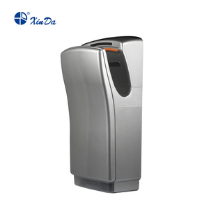 Secador de manos con sensor de secador de aire de chorro de alta velocidad de acero inoxidable plateado XinDa GSQ80